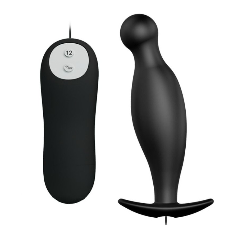 PRETTY LOVE - PLUG ANALE IN SILICONE 12 MODALIT DI VIBRAZIONE NERO